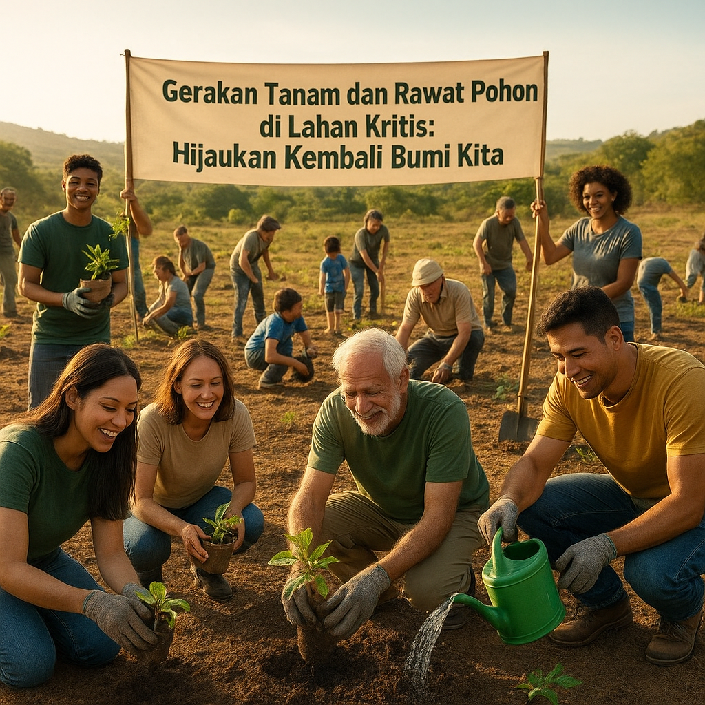 Gerakan Tanam dan Rawat Pohon di Lahan Kritis: Hijaukan Kembali Bumi Kita