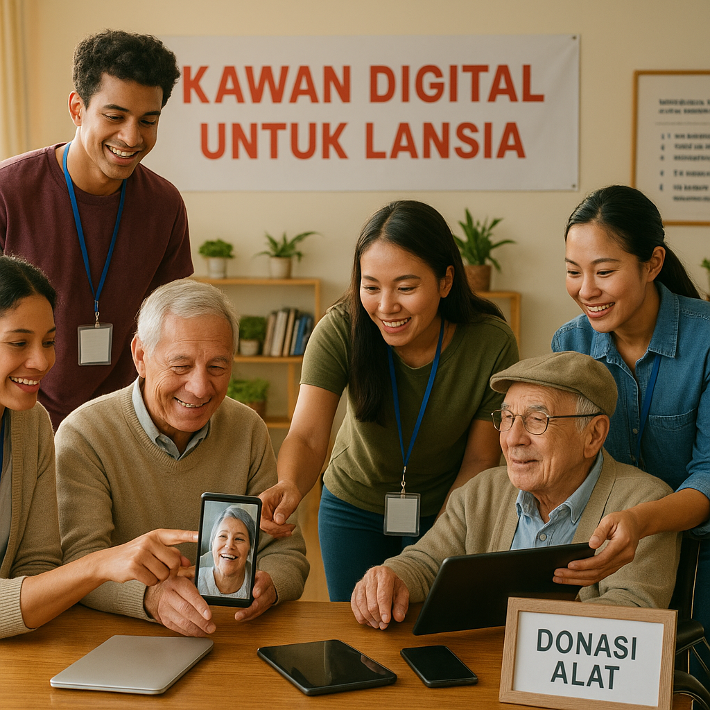 Kawan Digital untuk Lansia: Kolaborasi Atasi Kesepian dan Kesenjangan Teknologi