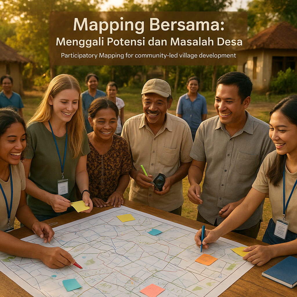 Mapping Bersama: Menggali Potensi dan Masalah Desa dengan Participatory Mapping