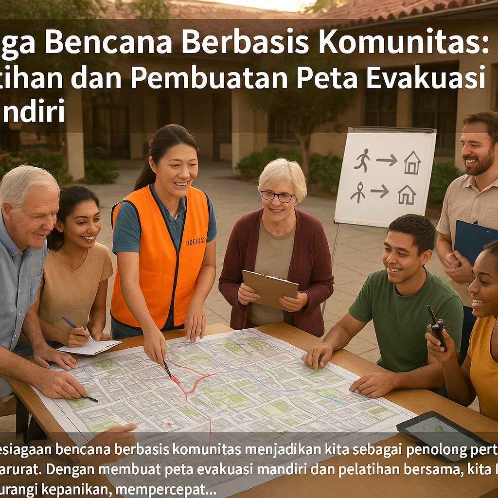Siaga Bencana Berbasis Komunitas: Latihan dan Pembuatan Peta Evakuasi Mandiri