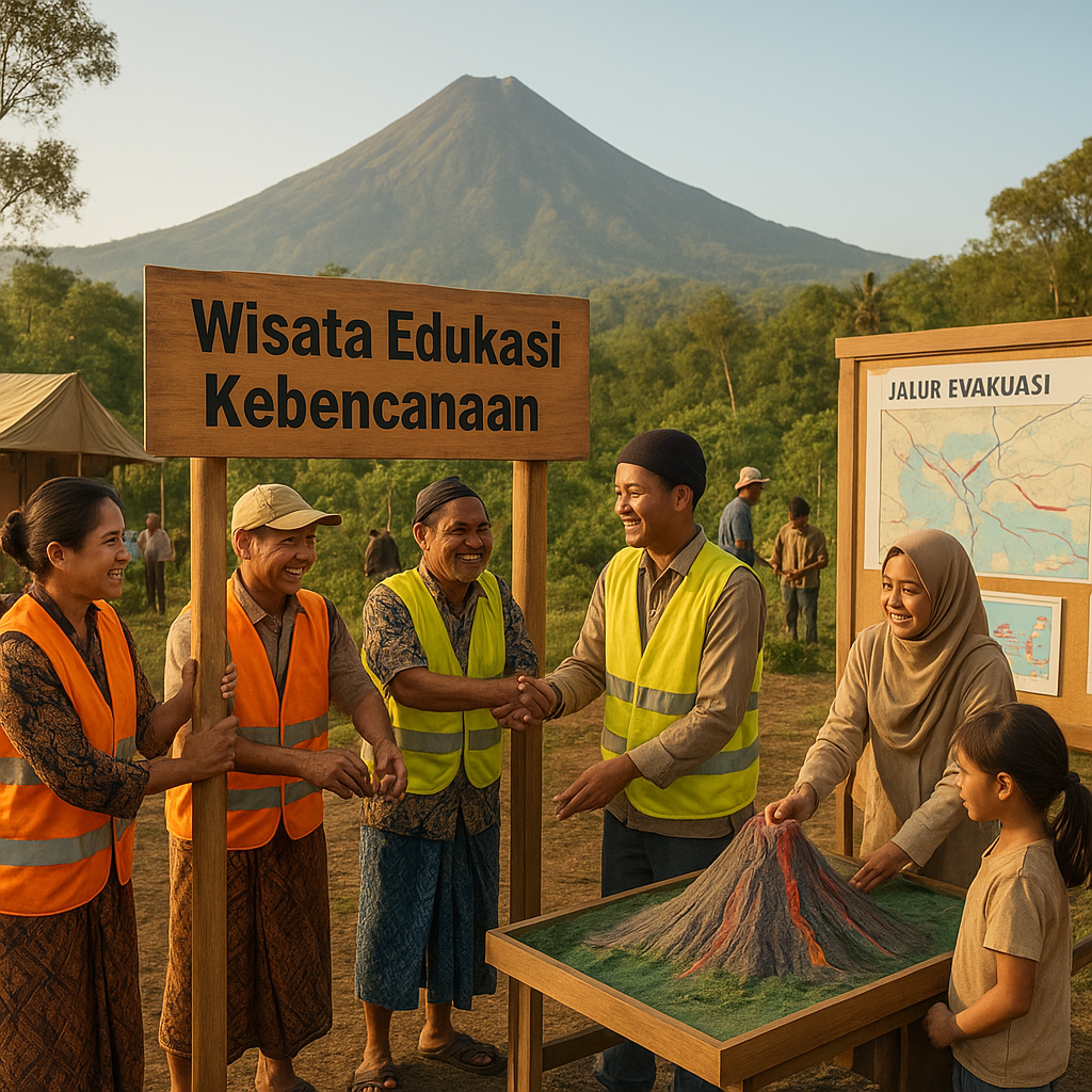 Warga Lereng Merapi Kolaborasi Kembangkan Wisata Edukasi Kebencanaan