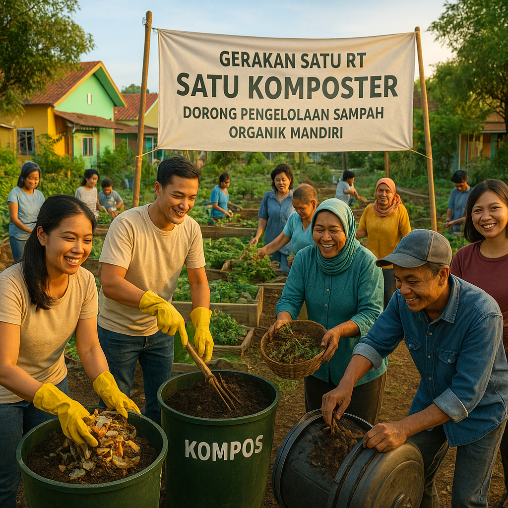 Gerakan 'Satu RT Satu Komposter' Dorong Pengelolaan Sampah Organik Mandiri