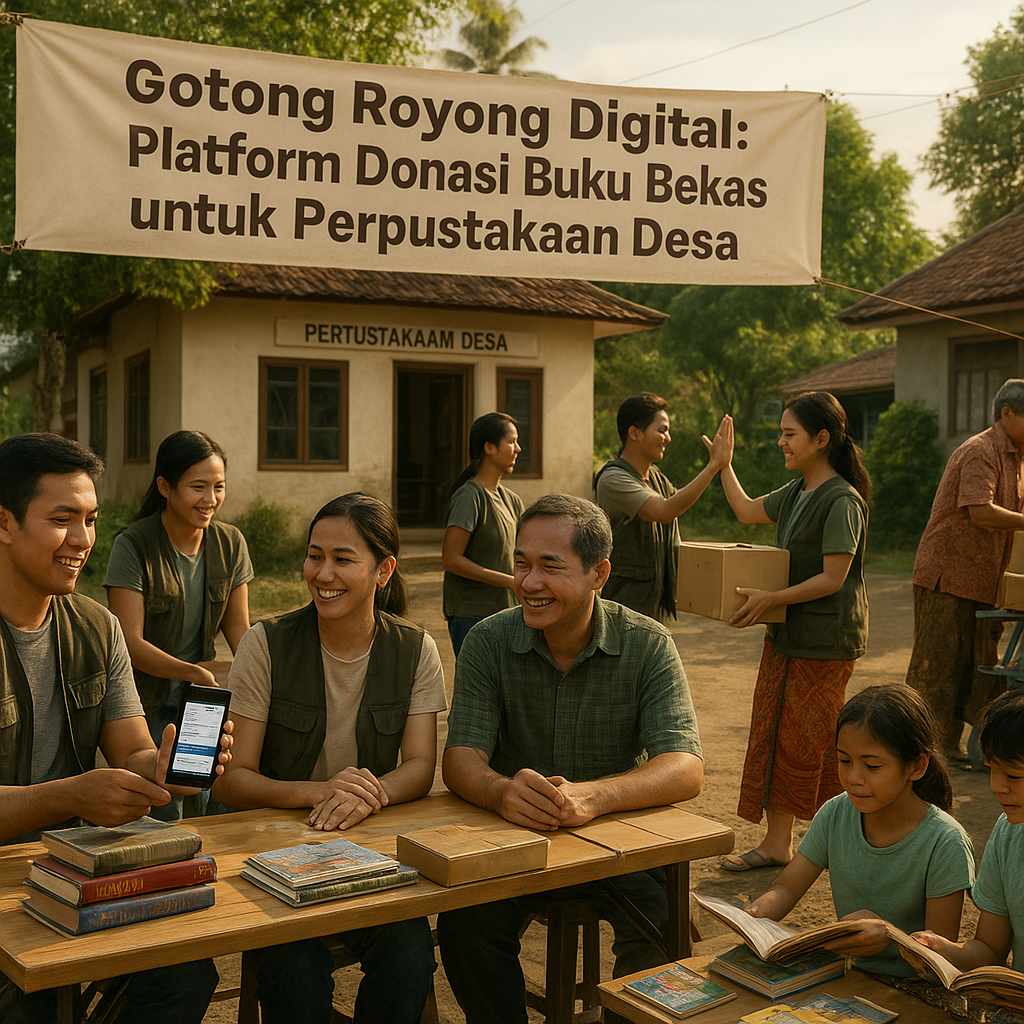 Gotong Royong Digital: Platform Donasi Buku Bekas untuk Perpustakaan Desa