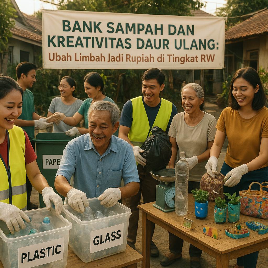 Bank Sampah dan Kreativitas Daur Ulang: Ubah Limbah Jadi Rupiah di Tingkat RW