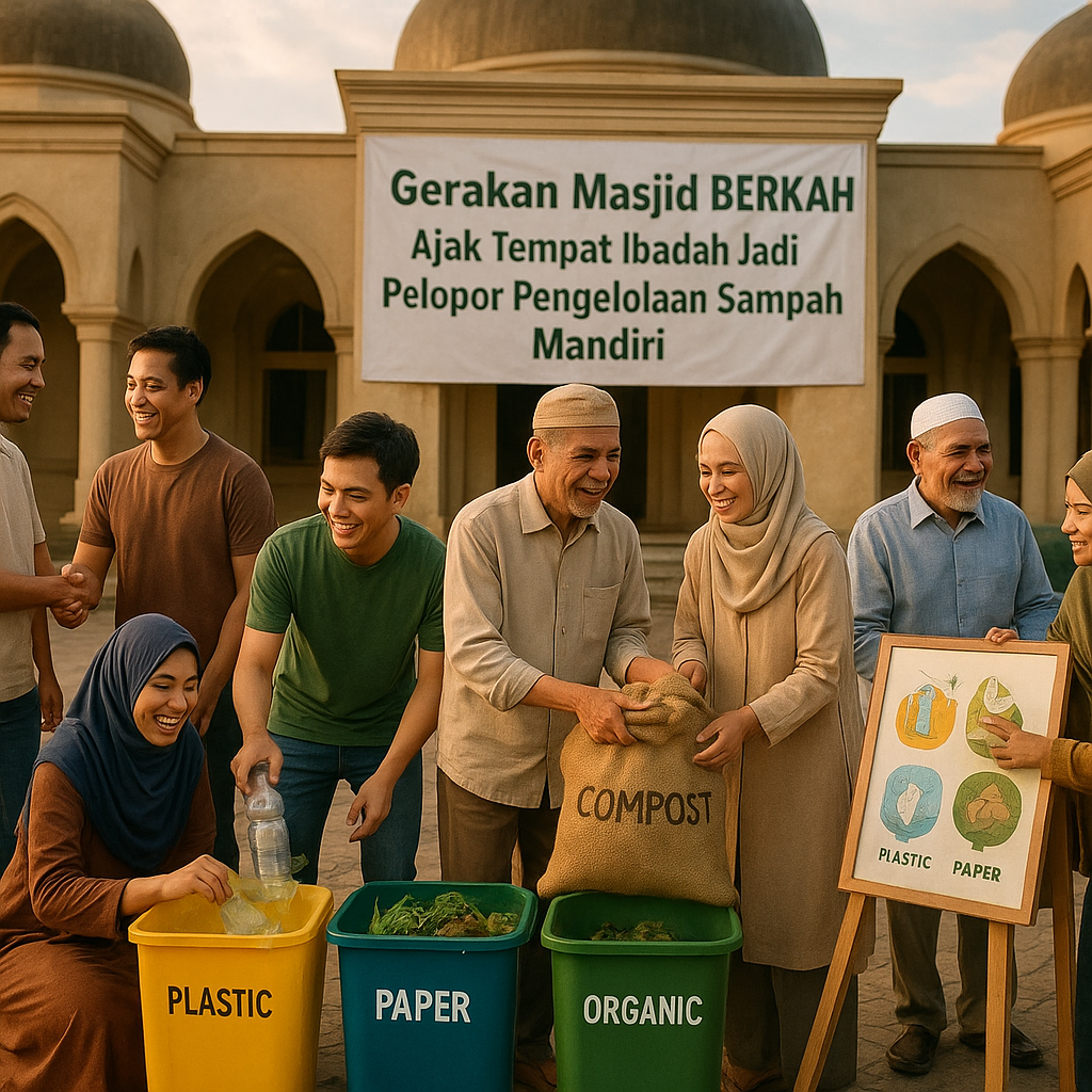 Gerakan Masjid BERKAH: Ajak Tempat Ibadah Jadi Pelopor Pengelolaan Sampah Mandiri