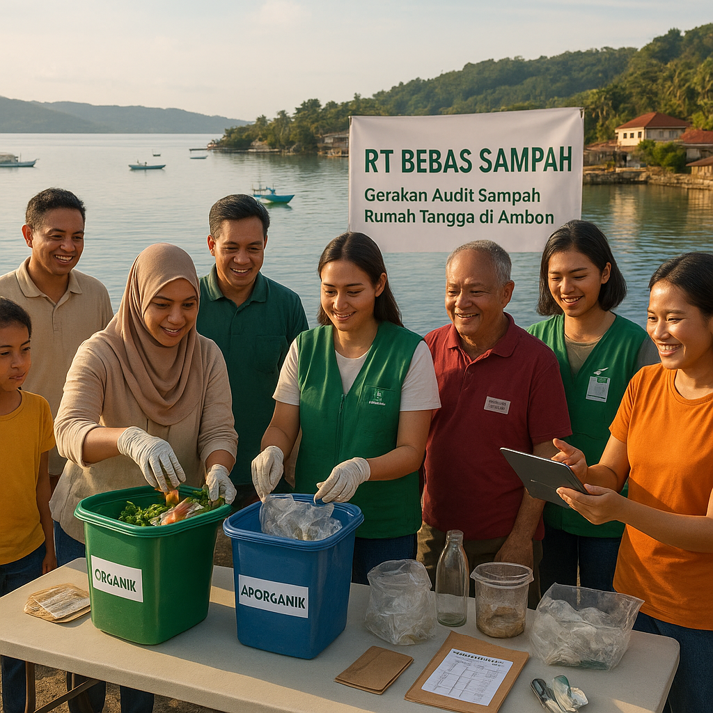RT Bebas Sampah: Gerakan Audit Sampah Rumah Tangga di Ambon