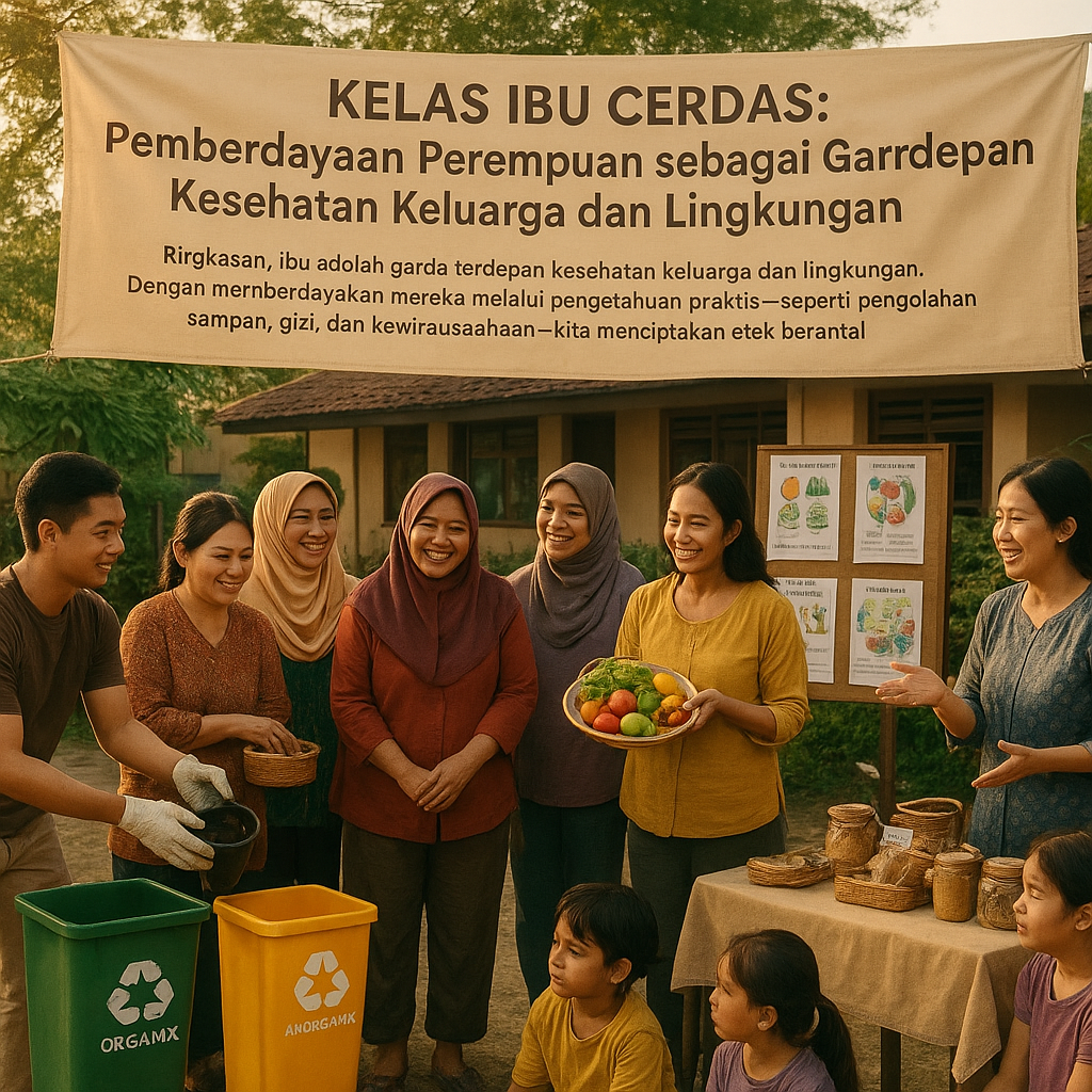 Kelas Ibu Cerdas: Pemberdayaan Perempuan sebagai Garda Terdepan Kesehatan Keluarga dan Lingkungan