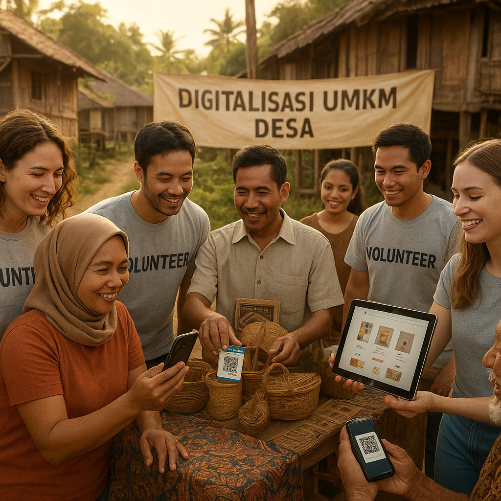 Digitalisasi UMKM Desa Tertinggal Butuh Kaki Tangan: Relawan Melek Teknologi, Dibutuhkan!