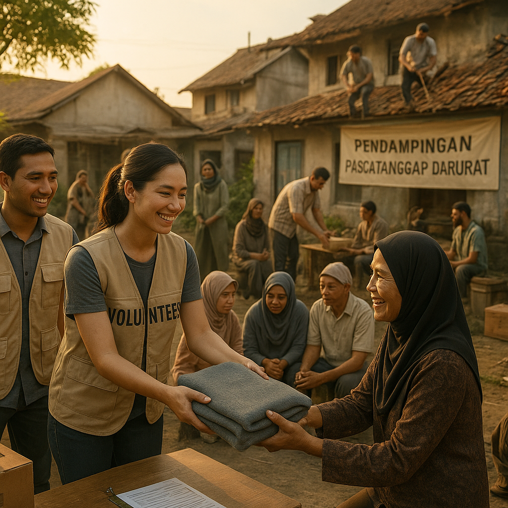Sinergi Relawan dan Ormas Bantu Korban Bencana dengan Pendampingan Pascatanggap Darurat