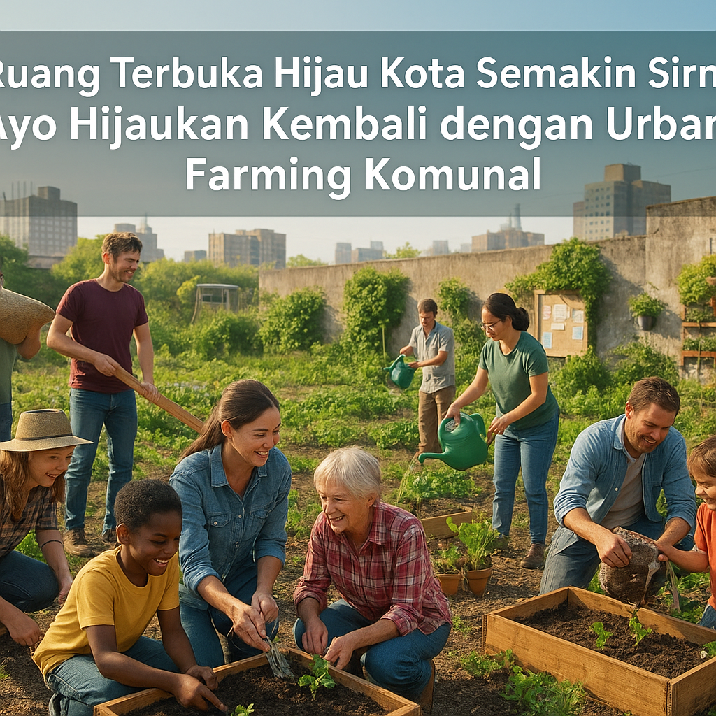 Ruang Terbuka Hijau Kota Semakin Sirna: Ayo Hijaukan Kembali dengan Urban Farming Komunal