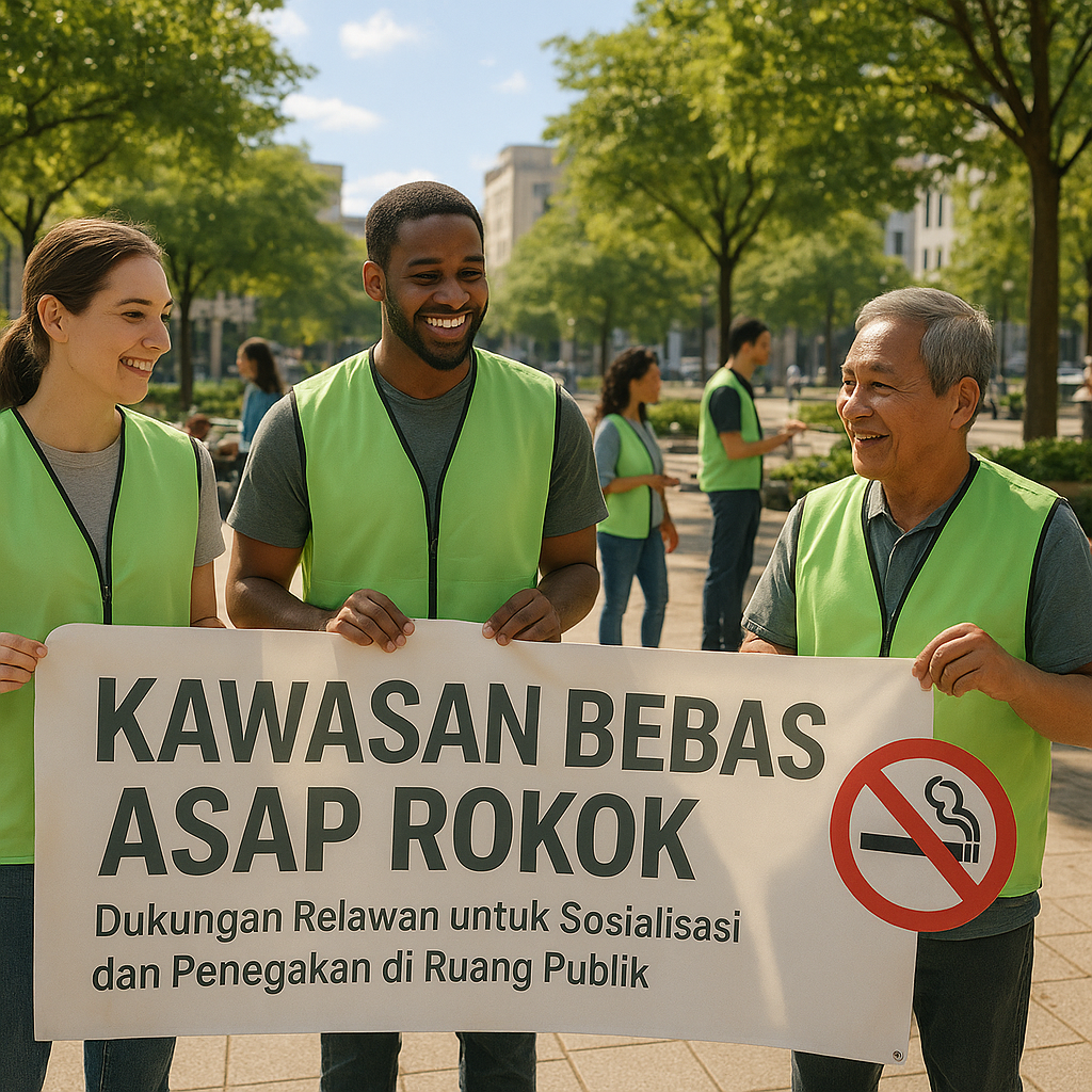 Kawasan Bebas Asap Rokok: Dukungan Relawan untuk Sosialisasi dan Penegakan di Ruang Publik