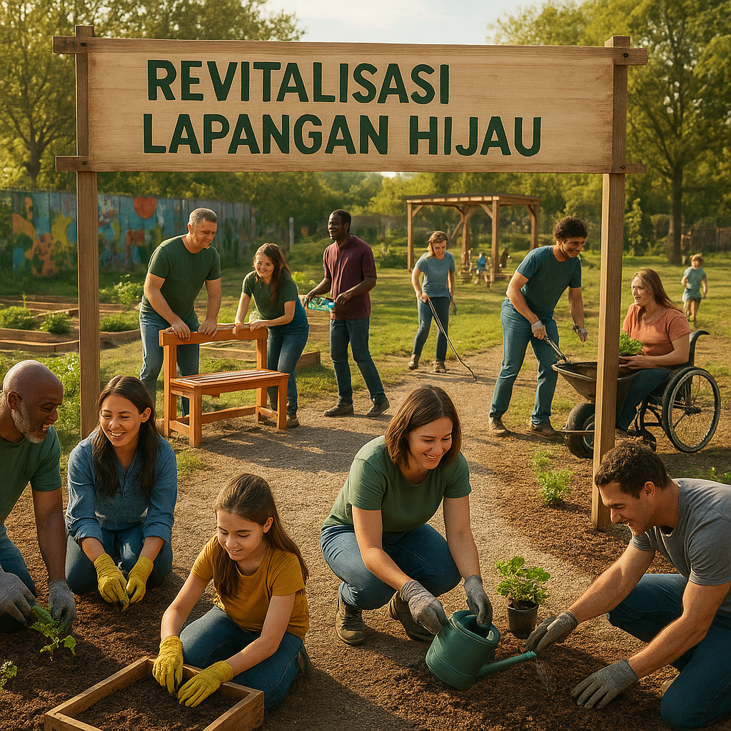 Revitalisasi Lapangan Hijau: Ubah Lahan Terbengkalai Jadi Taman Komunitas