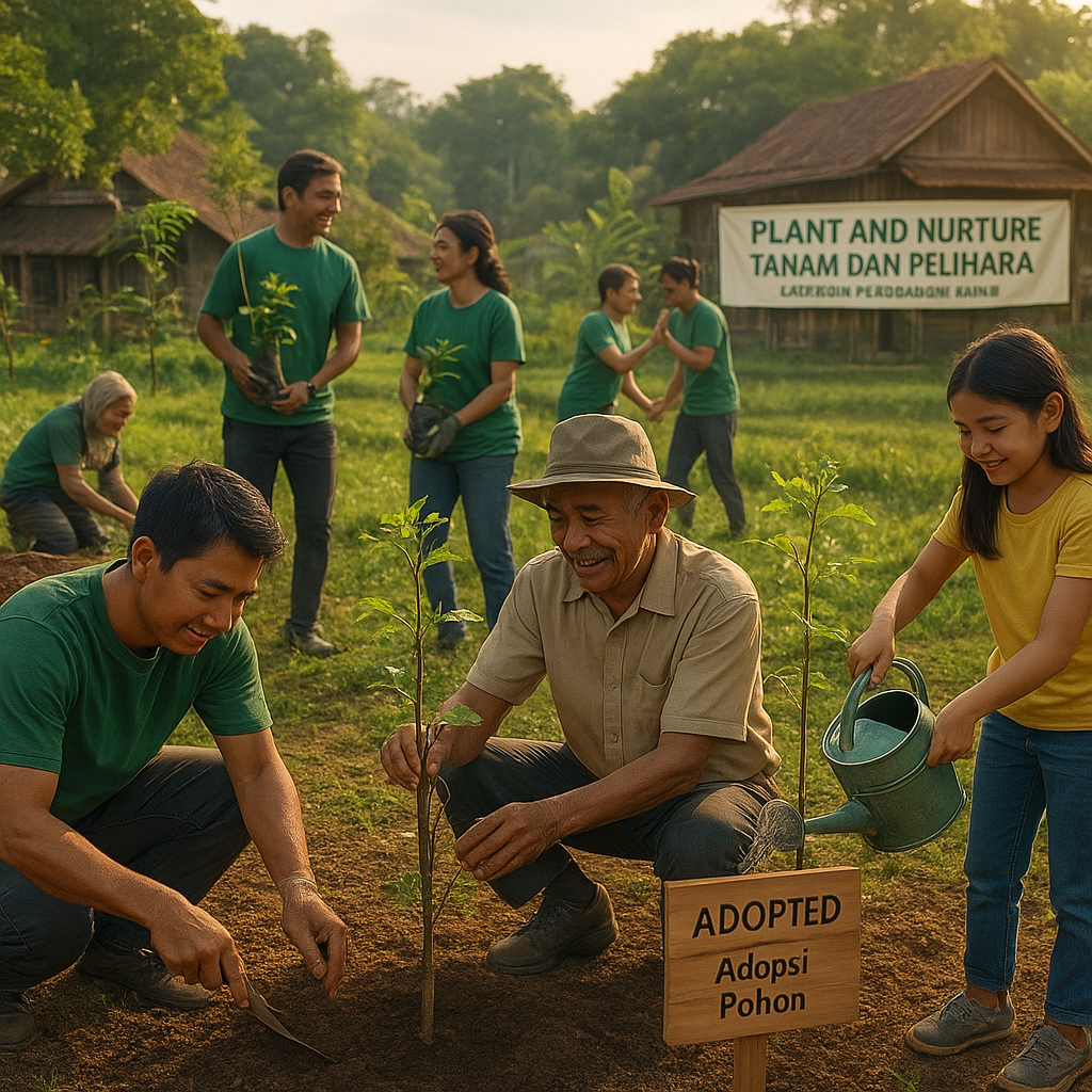 Kampanye "Tanam dan Pelihara" Pohon untuk Mitigasi Perubahan Iklim di Tingkat Desa