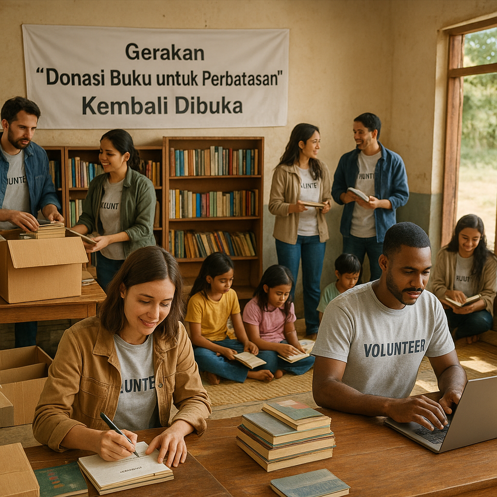 Gerakan "Donasi Buku untuk Perbatasan" Kembali Dibuka, Ajak Relawan Katalogisasi