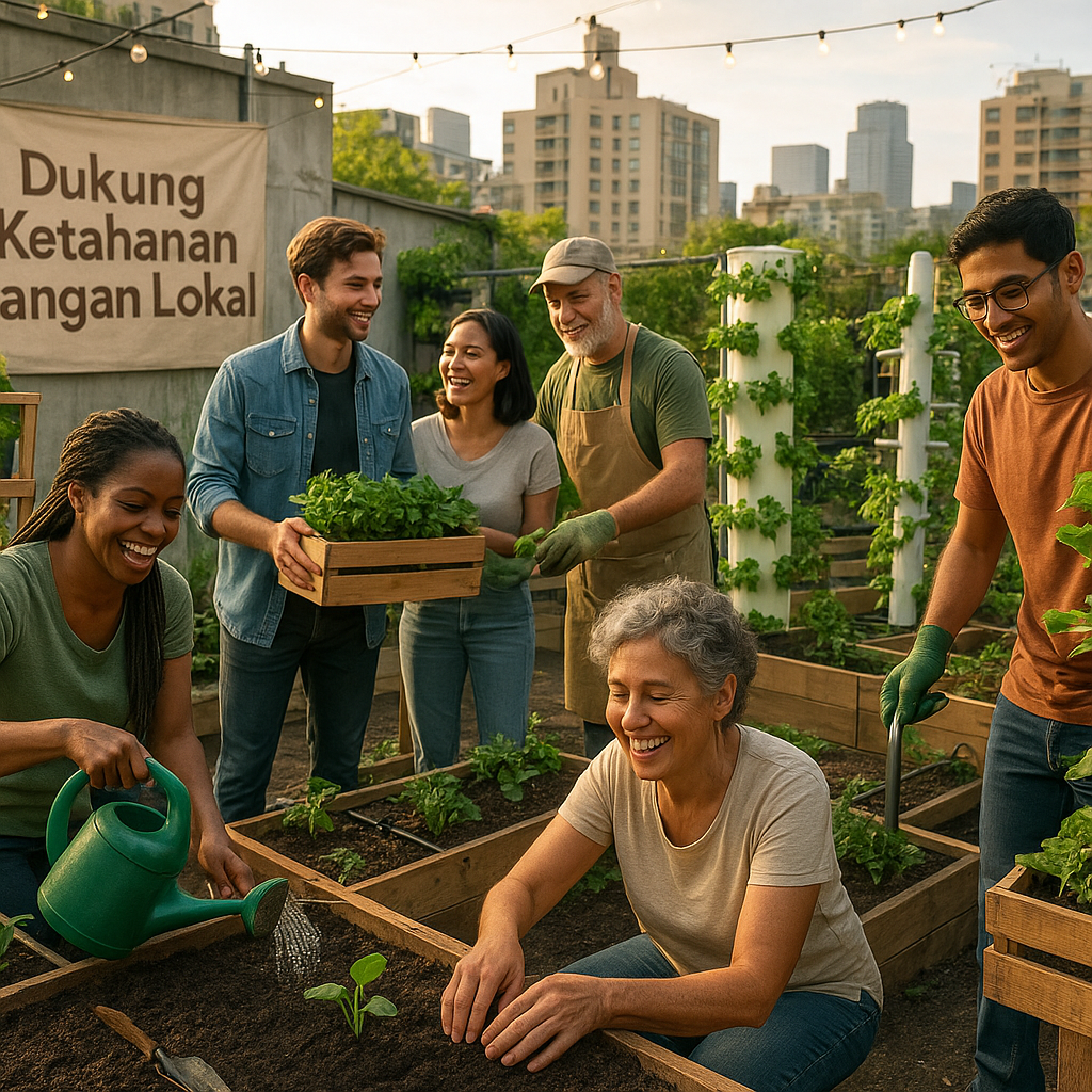 Dukung Ketahanan Pangan Lokal: Kolaborasi Urban Farming di Lahan Terbatas Perkotaan