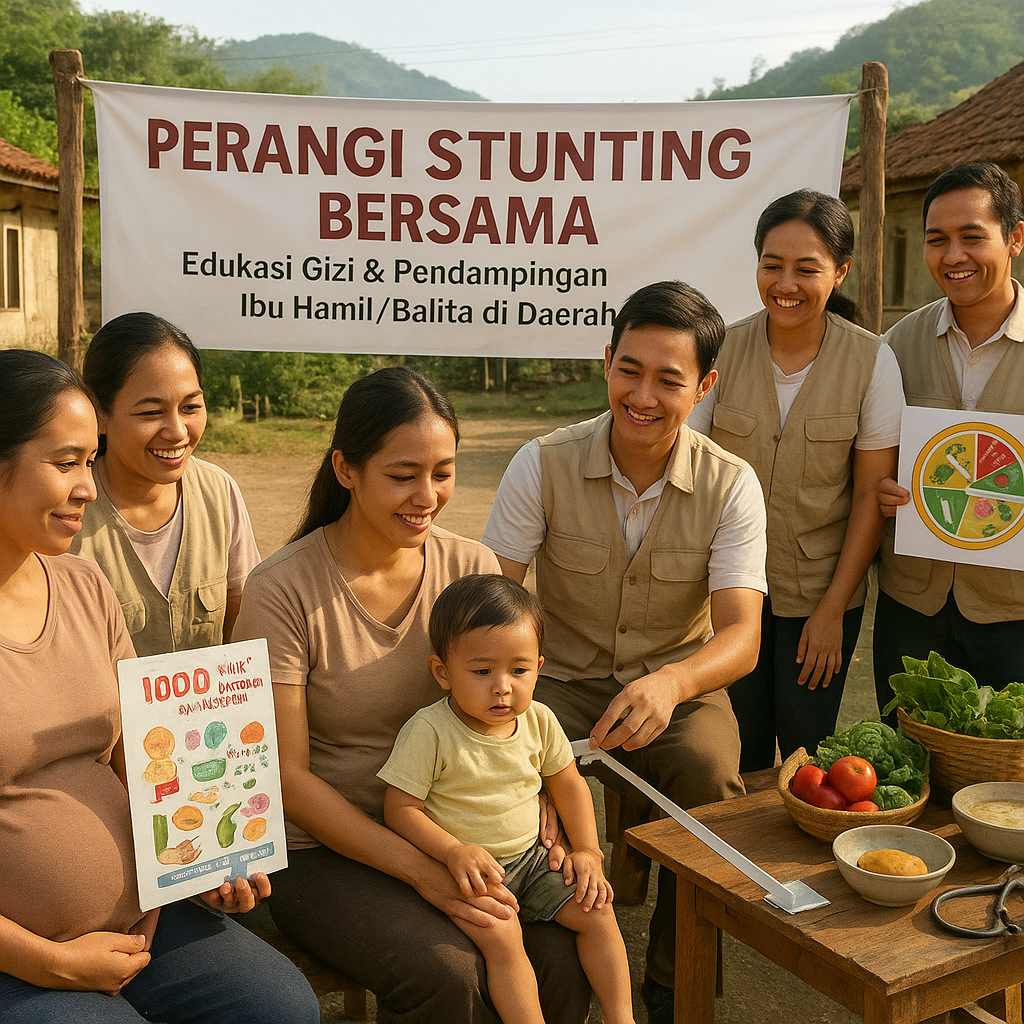 Perangi Stunting Bersama: Edukasi Gizi dan Pendampingan Ibu Hamil/Balita di Daerah 3T