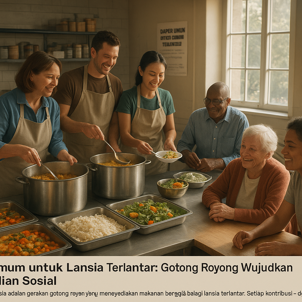 Dapur Umum untuk Lansia Terlantar: Gotong Royong Wujudkan Kepedulian Sosial