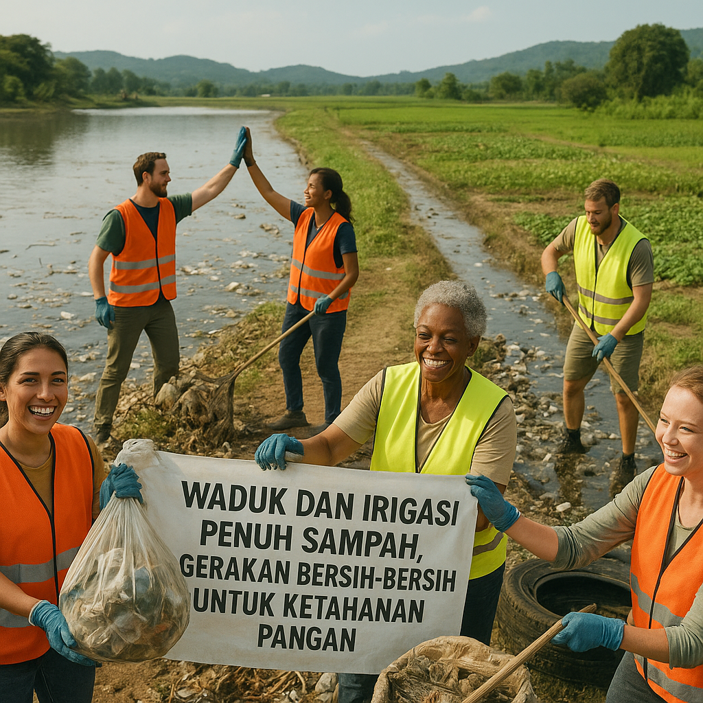 Waduk dan Irigasi Penuh Sampah, Gerakan Bersih-bersih untuk Ketahanan Pangan