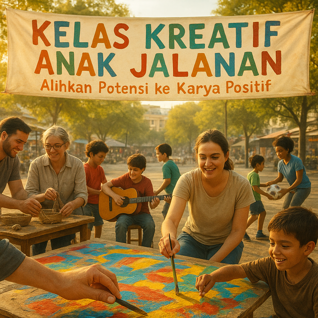 Kelas Kreatif Anak Jalanan: Alihkan Potensi ke Karya Positif