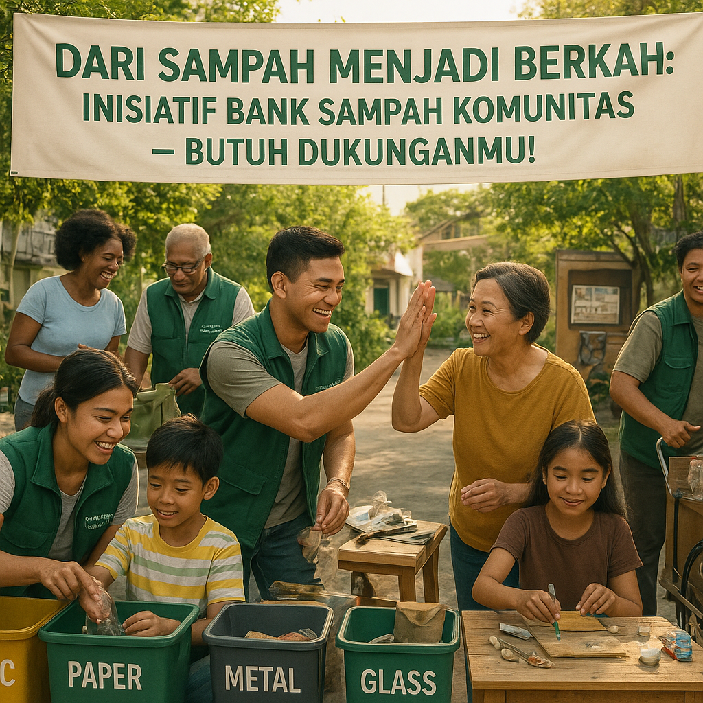 Dari Sampah Menjadi Berkah: Inisiatif Bank Sampah Komunitas Butuh Dukunganmu!