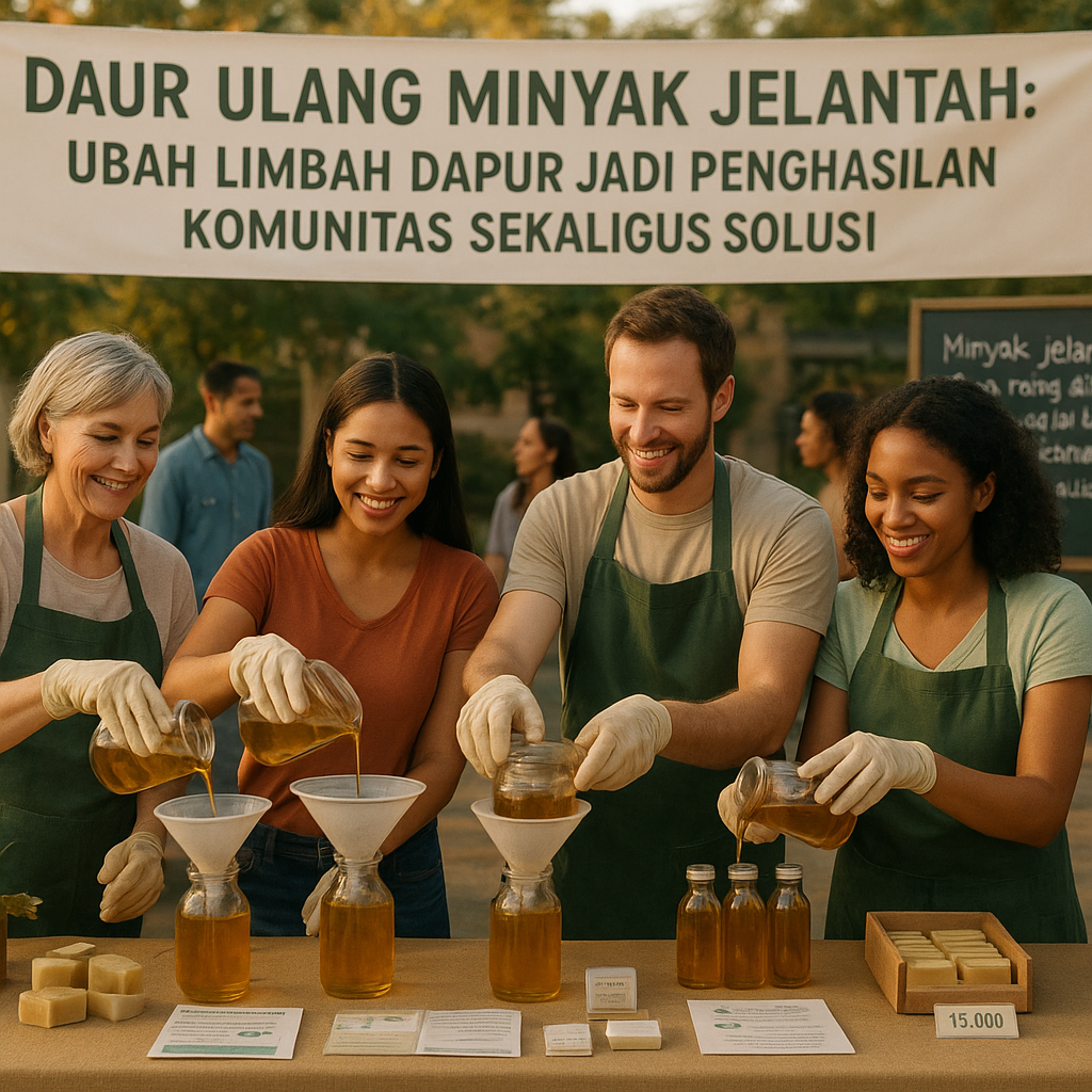 Daur Ulang Minyak Jelantah: Ubah Limbah Dapur Jadi Penghasilan Komunitas