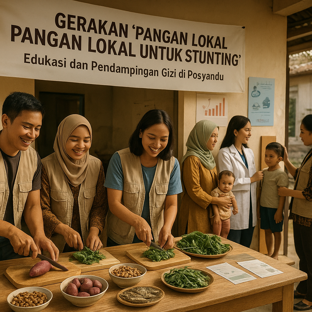 Gerakan 'Pangan Lokal untuk Stunting': Edukasi dan Pendampingan Gizi di Posyandu