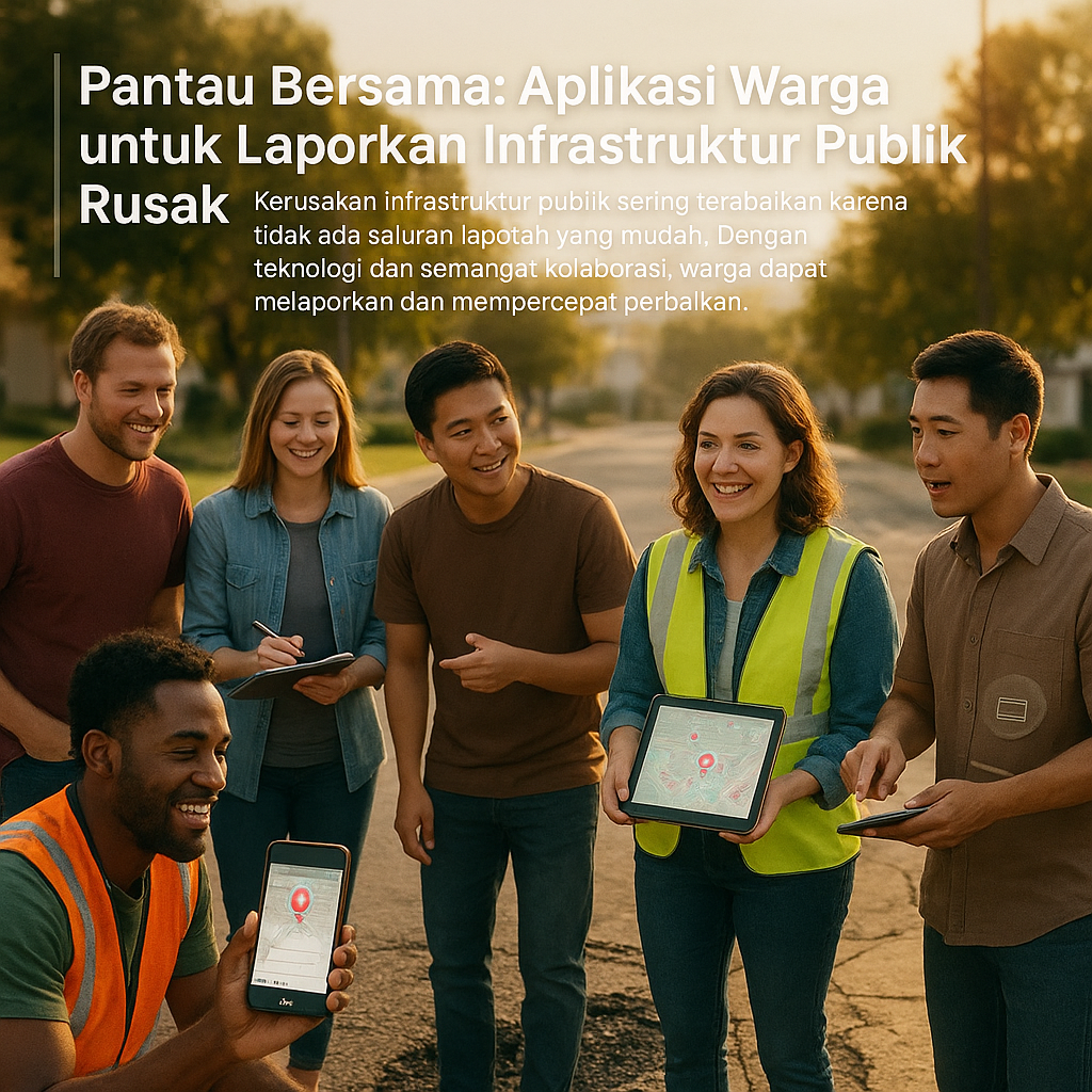 Pantau Bersama: Aplikasi Warga untuk Laporkan Infrastruktur Publik Rusak