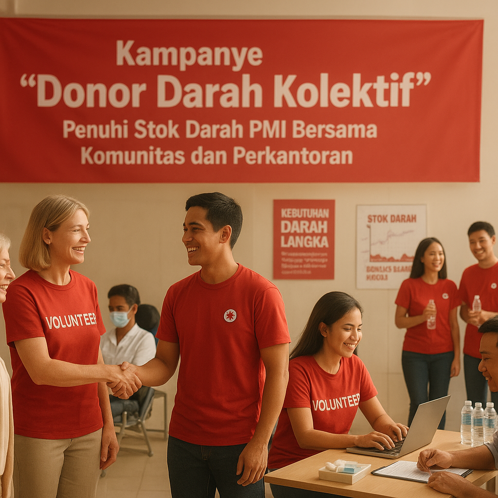 Kampanye 'Donor Darah Kolektif': Penuhi Stok Darah PMI Bersama Komunitas dan Perkantoran