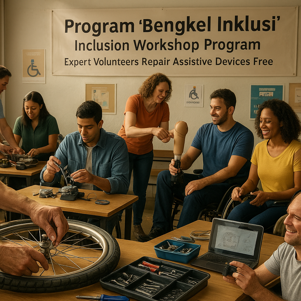 Program 'Bengkel Inklusi': Kumpulkan Relawan Ahli untuk Perbaiki Alat Bantu Disabilitas Gratis