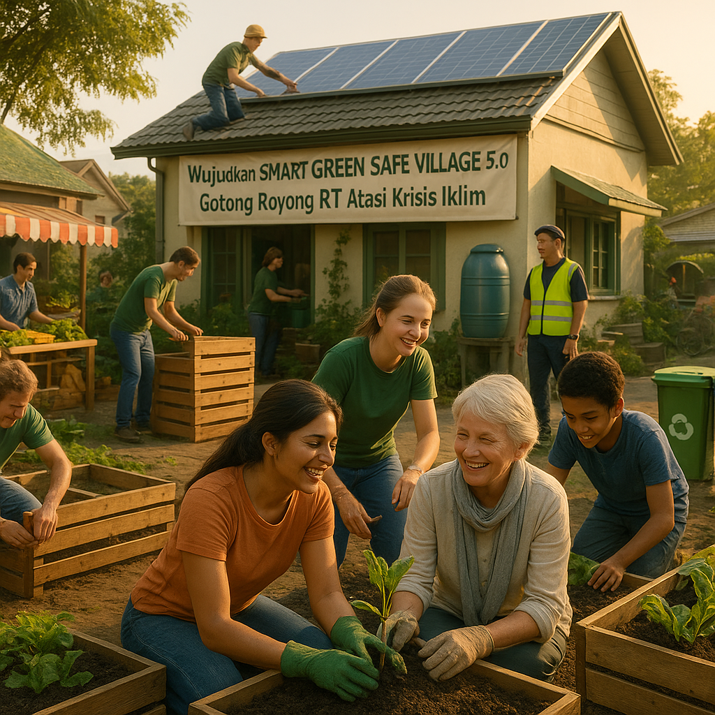 Wujudkan SMART GREEN SAFE VILLAGE 5.0: Gotong Royong RT Atasi Krisis Iklim