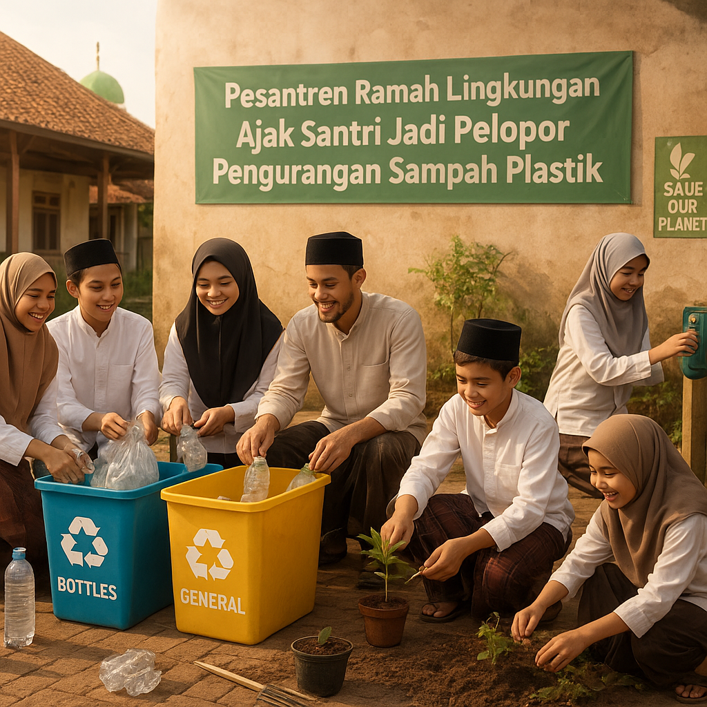 Pesantren Ramah Lingkungan: Ajak Santri Jadi Pelopor Pengurangan Sampah Plastik