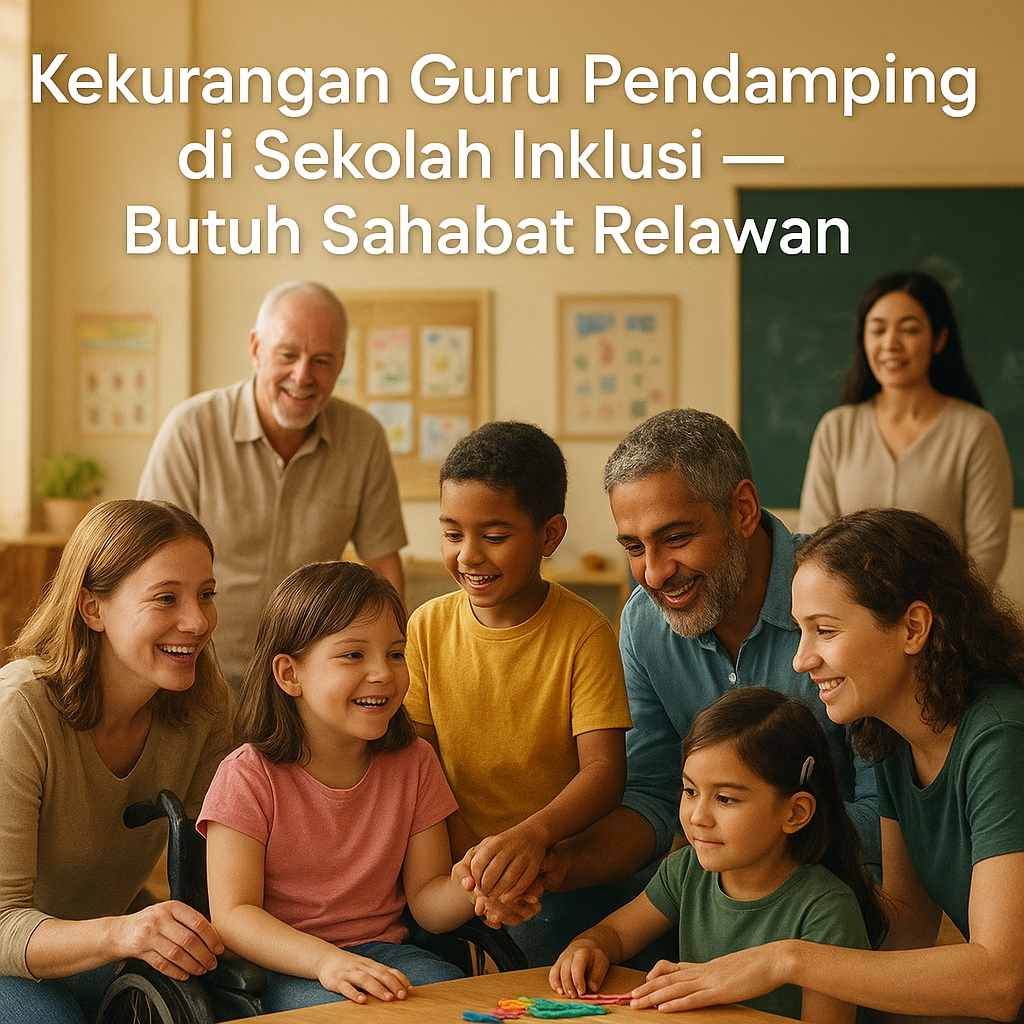 Kekurangan Guru Pendamping di Sekolah Inklusi, Butuh Sahabat Relawan