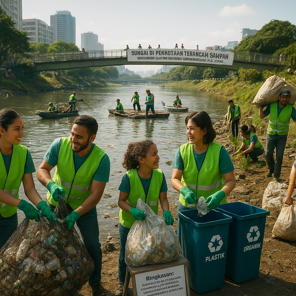 Sungai di Perkotaan Terancam Sampah, Gerakan Bersih-Bersih Rutin Bisa Jadi Solusi