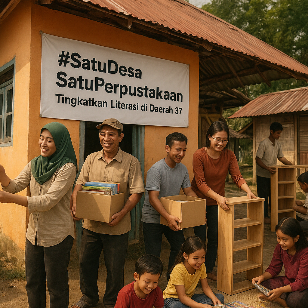 Gerakan #SatuDesaSatuPerpustakaan: Tingkatkan Literasi di Daerah 3T