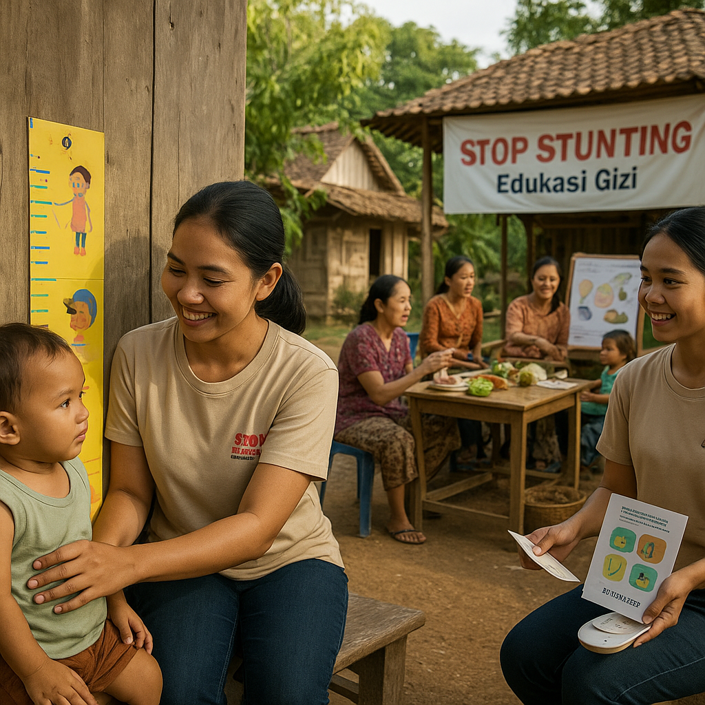 Kampanye 'Stop Stunting' dengan Pendekatan Edukasi Gizi di Desa