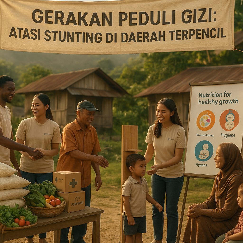 Gerakan Peduli Gizi: Atasi Stunting di Daerah Terpencil dengan Edukasi dan Bantuan Pangan