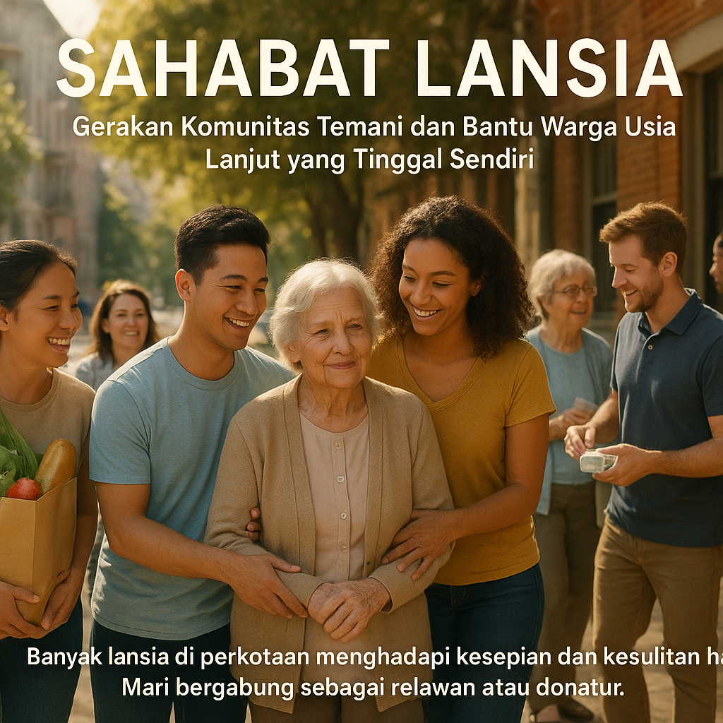 Sahabat Lansia: Gerakan Komunitas Temani dan Bantu Warga Usia Lanjut yang Tinggal Sendiri