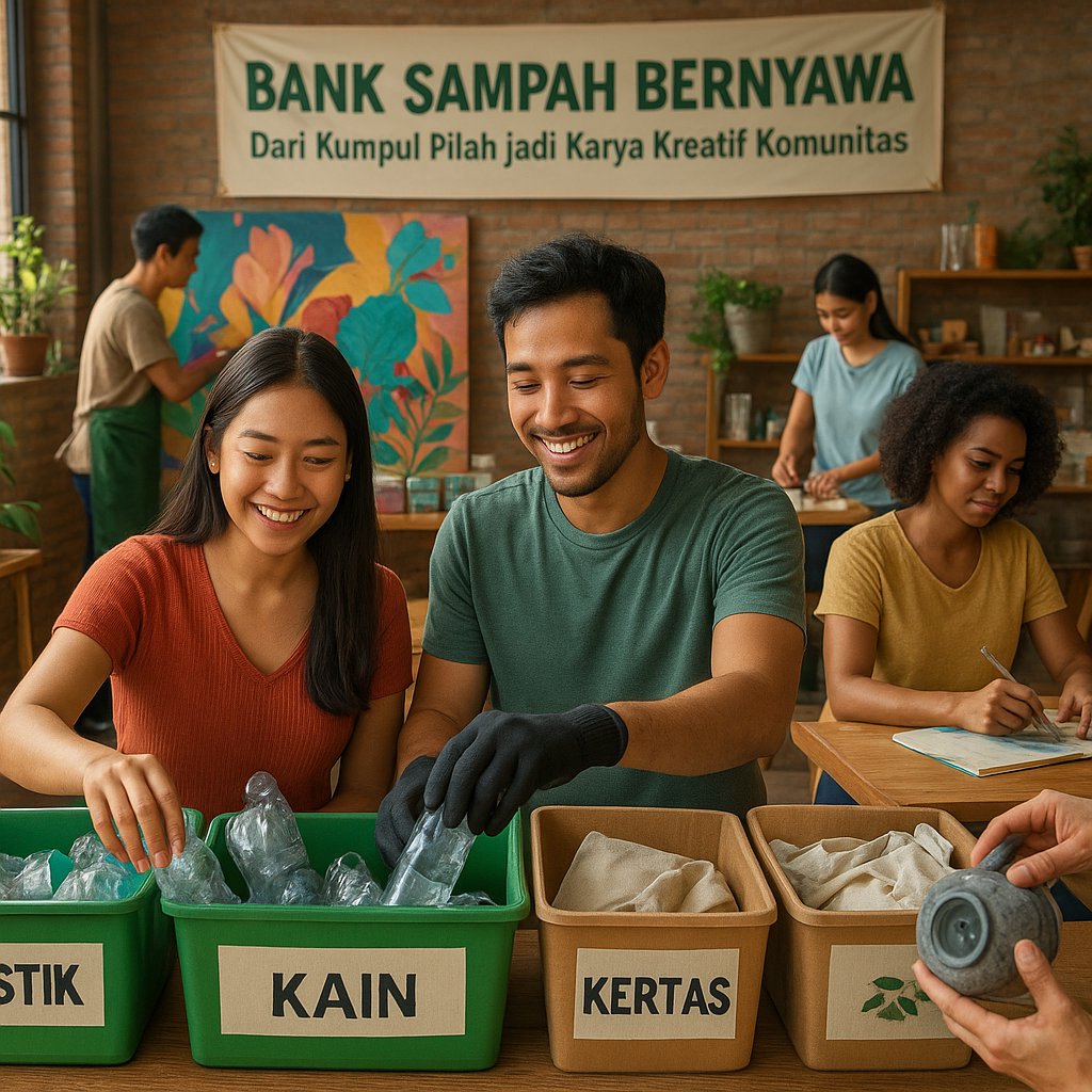 Bank Sampah Bernyawa: Dari Kumpul Pilah jadi Karya Kreatif Komunitas