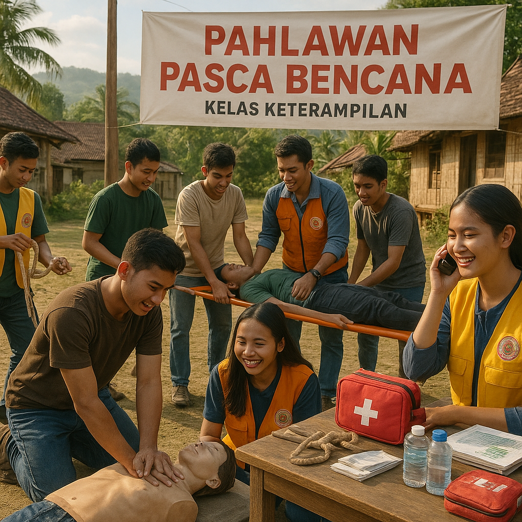 Kelas Keterampilan 'Pahlawan Pasca Bencana' untuk Pemuda Desa