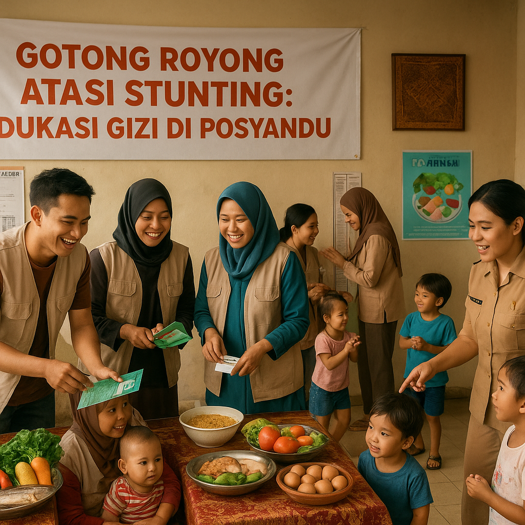 Gotong Royong Atasi Stunting: Edukasi Gizi di Posyandu