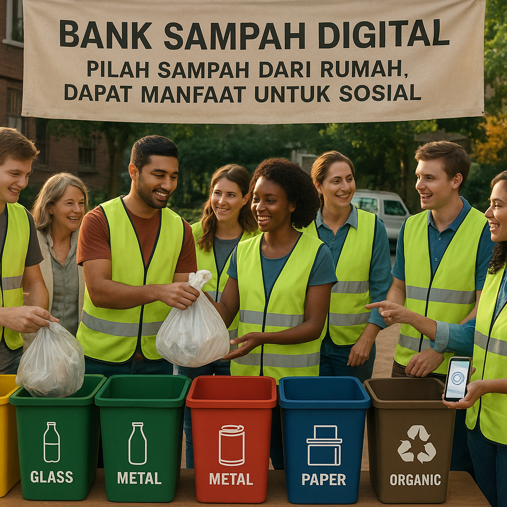 Bank Sampah Digital: Pilah Sampah dari Rumah, Dapat Manfaat untuk Sosial
