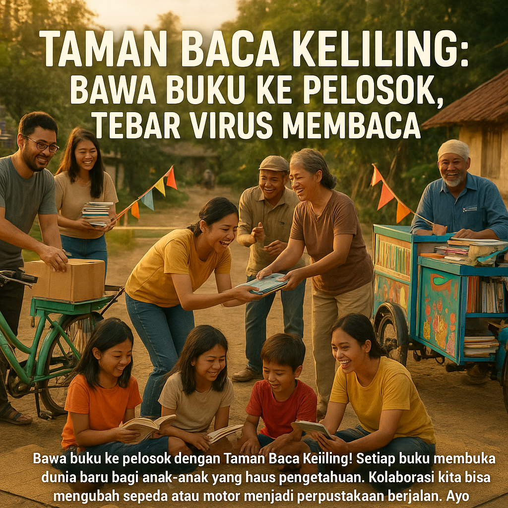 Taman Baca Keliling: Bawa Buku ke Pelosok, Tebar Virus Membaca