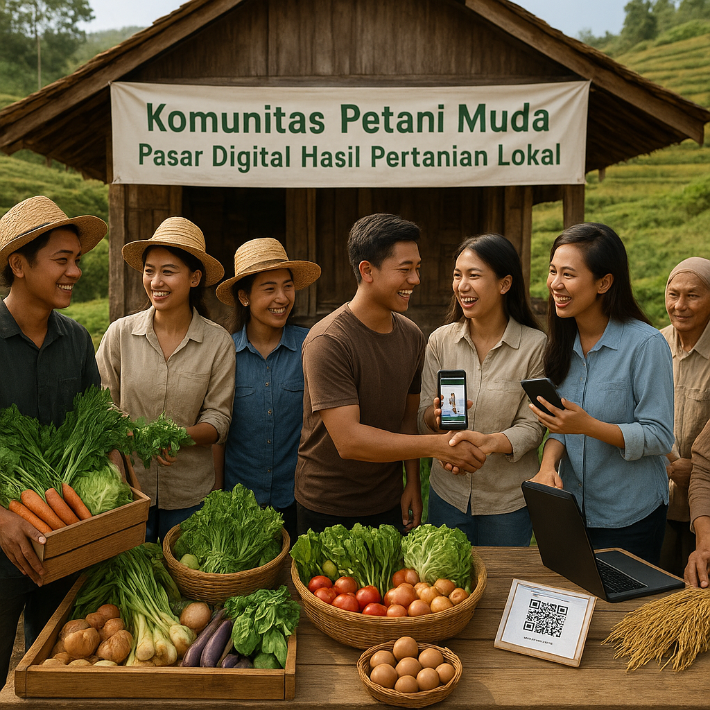 Komunitas Petani Muda Rintis Pasar Digital Hasil Pertanian Lokal