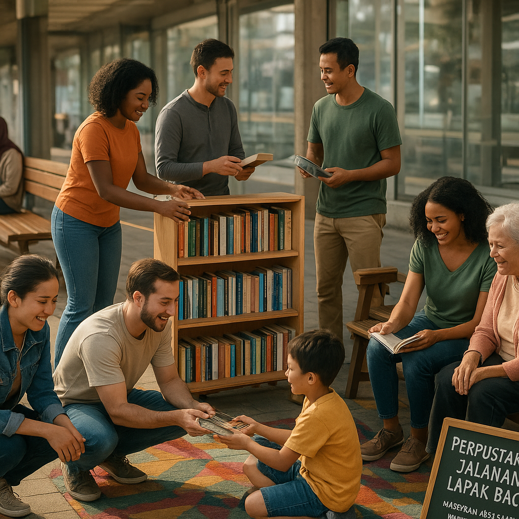 ‘Perpustakaan Jalanan & Lapak Baca’: Hadirkan Akses Literasi di Ruang Tunggu Publik