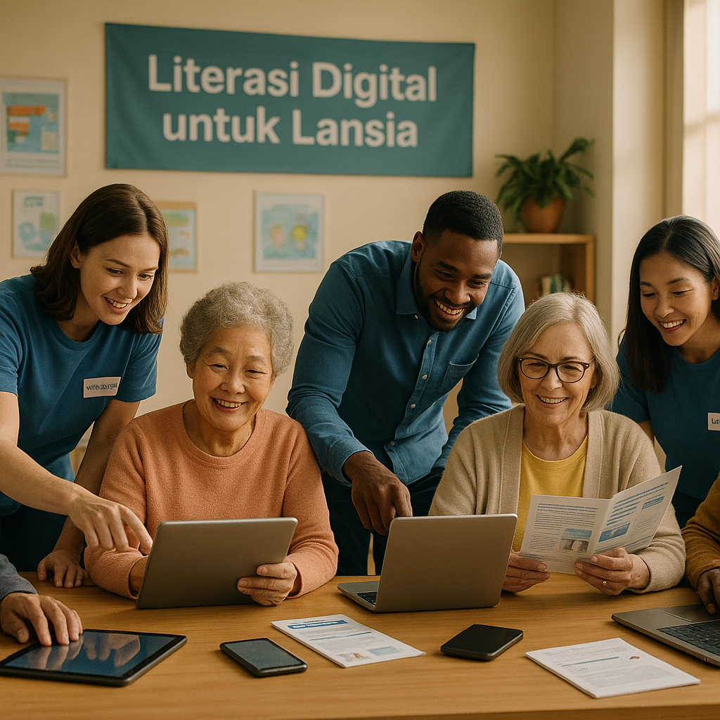 Literasi Digital untuk Lansia: Relawan Bantu Tekan Isolasi Teknologi