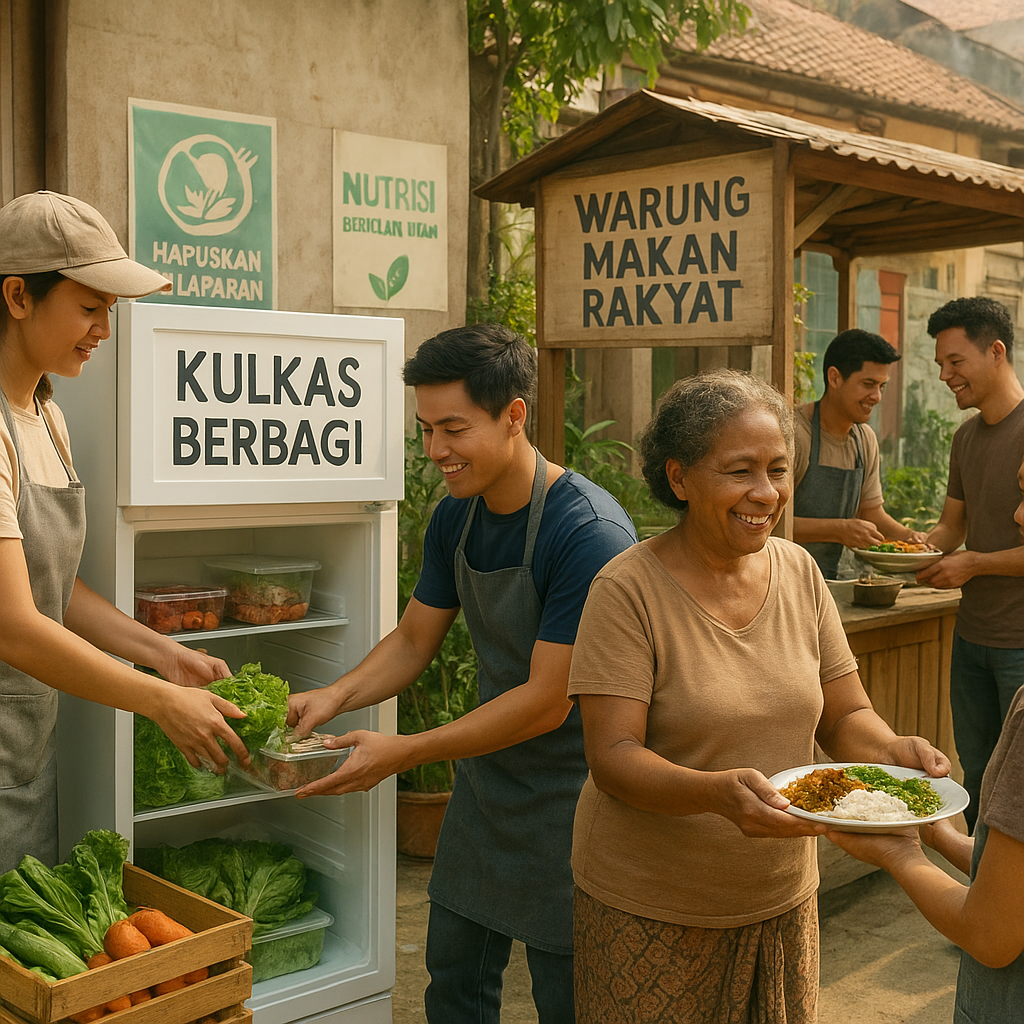 Inisiatif 'Kulkas Berbagi' dan Warung Makan Rakyat Atasi Masalah Kelaparan Tersembunyi