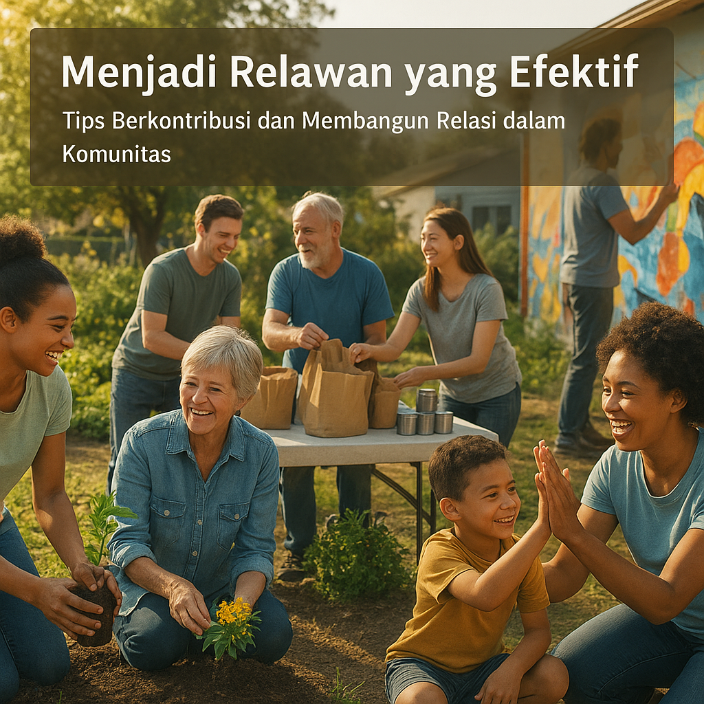 Menjadi Relawan yang Efektif: Tips Berkontribusi dan Membangun Relasi dalam Komunitas