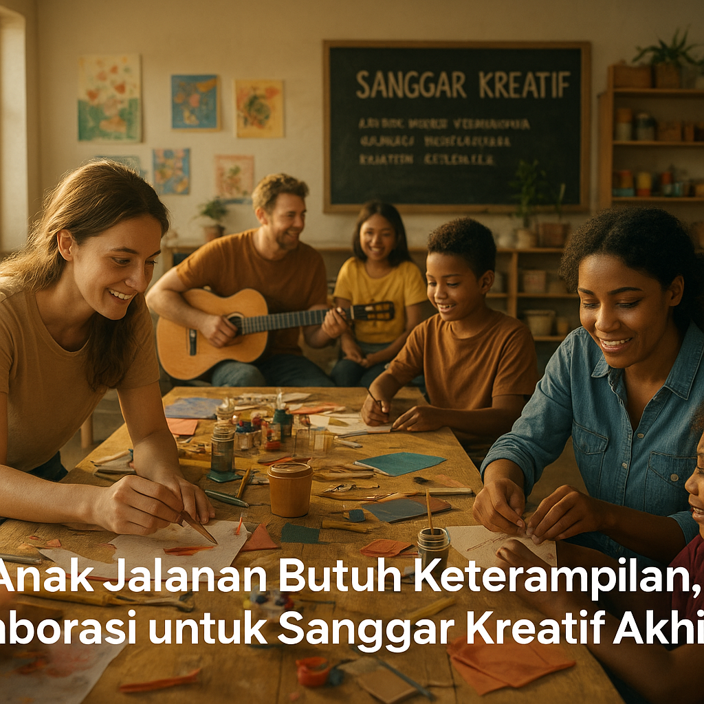 Anak Jalanan Butuh Keterampilan, Kolaborasi untuk 'Sanggar Kreatif' Akhir Pekan