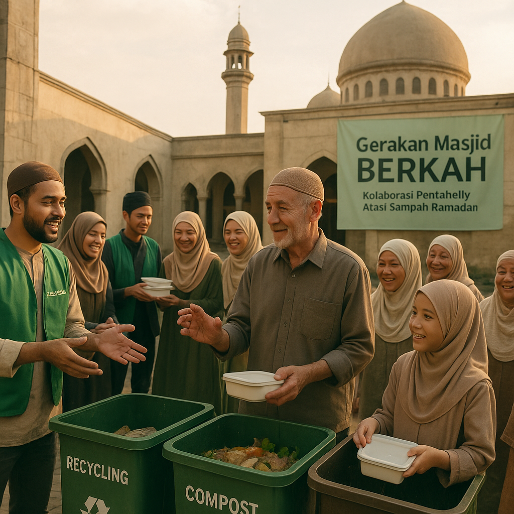 Gerakan Masjid BERKAH: Kolaborasi Pentahelix Atasi Sampah Ramadan dari Rumah Ibadah