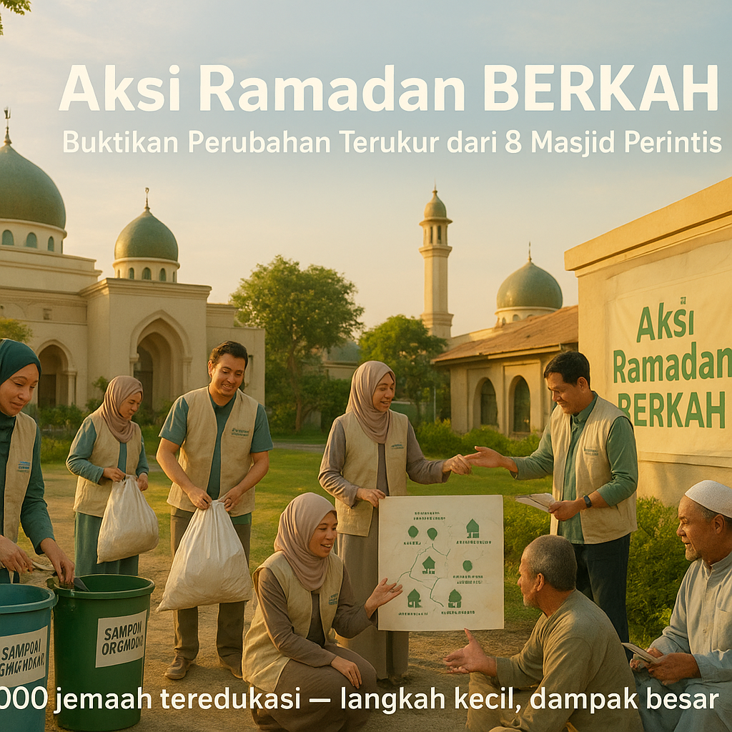 Aksi Ramadan BERKAH: Buktikan Perubahan Terukur dari 8 Masjid Perintis